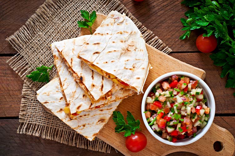 Make quesadillas that are fun and healthy.