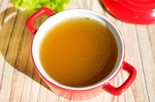 Bone broth is easy and nutritious.