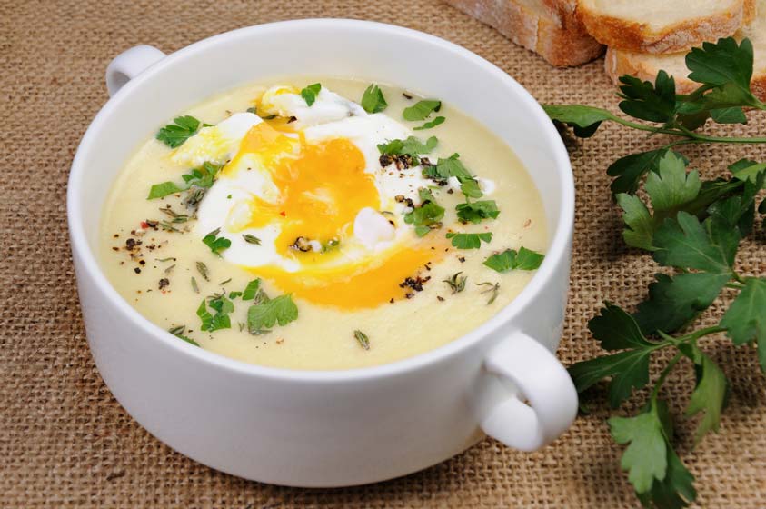 Try this healthier version of potato soup.