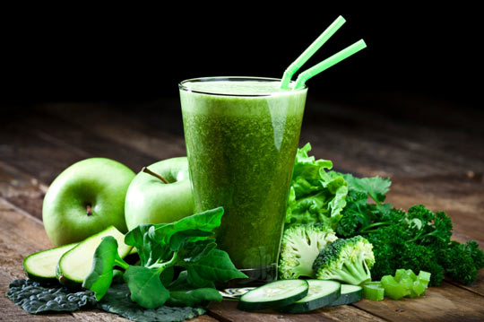 This healthy green smoothie is loaded with flavor.