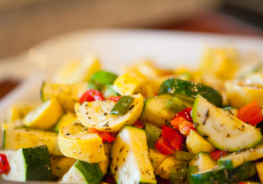 Sauteed squash with seeds is a fun healthy way to eat seeds.