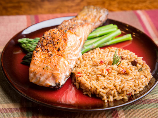 This Cuban-inspired salmon dish is healthy and flavorful.