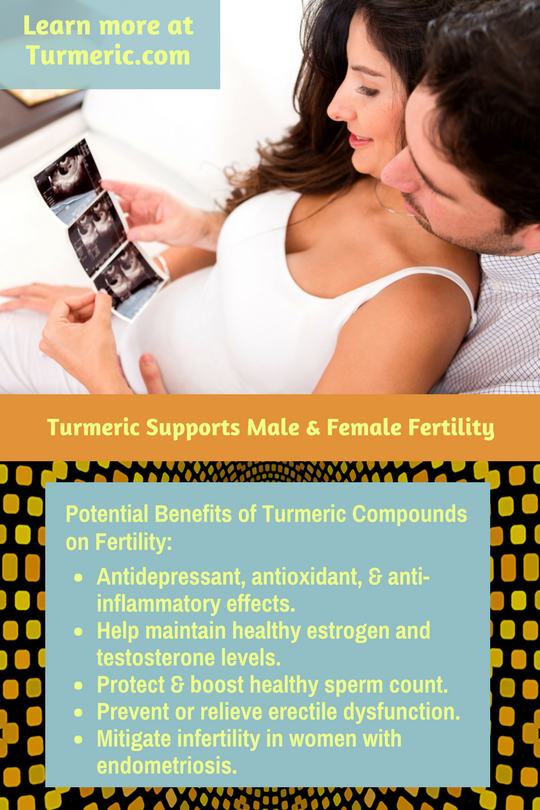 Turmeric may help protect and improve fertility in both men and women.